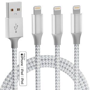 iPhone Charger 3pack 10FT Apple MFi Certified Long Lightning Cable Fast Charging